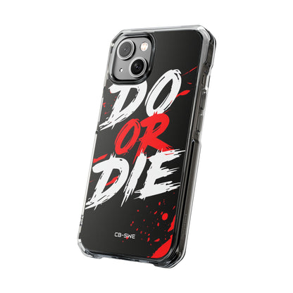 Intense Typography Contrast iPhone Case - Impact