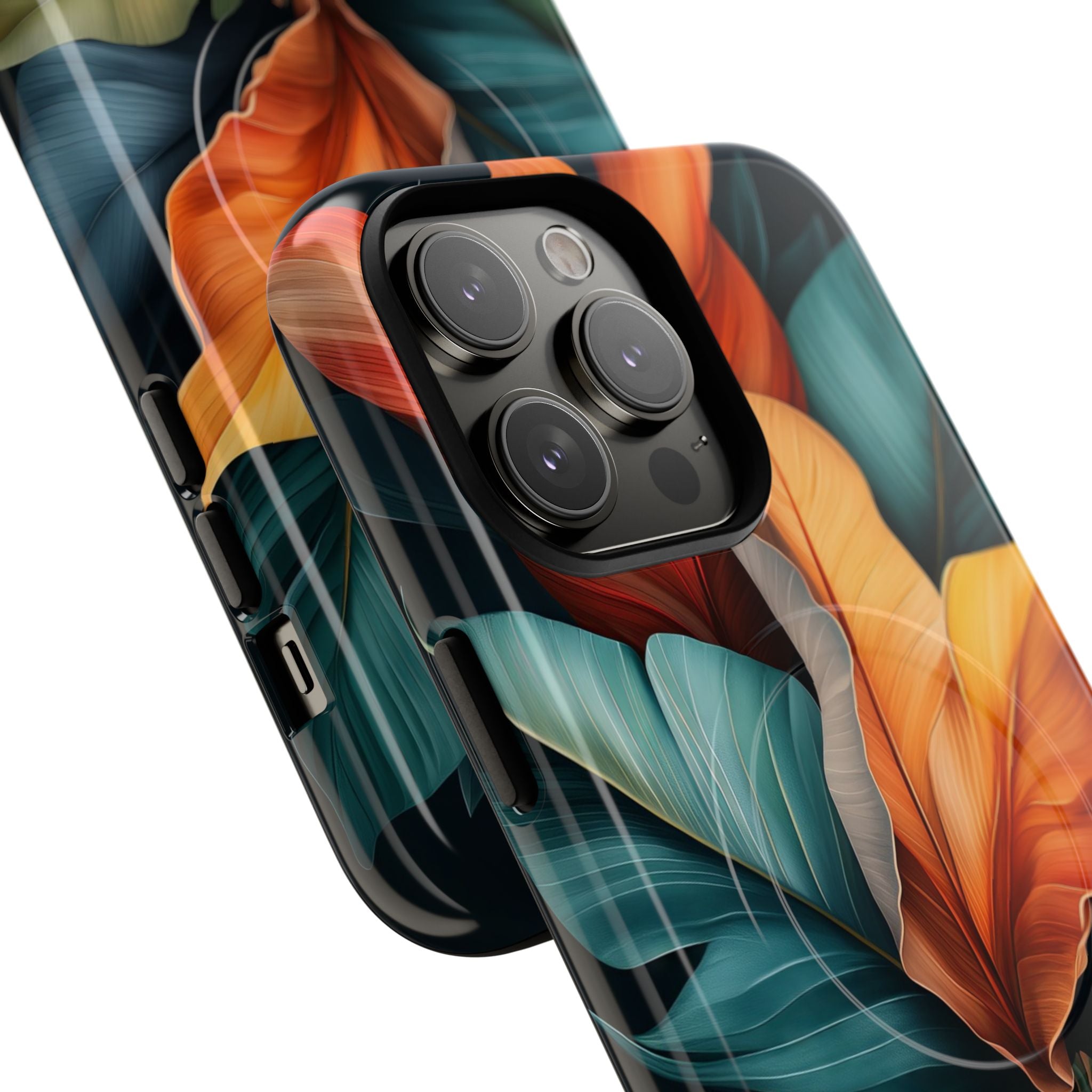 Tropical Leafburst iPhone 14 Pro Max Case - Tough+