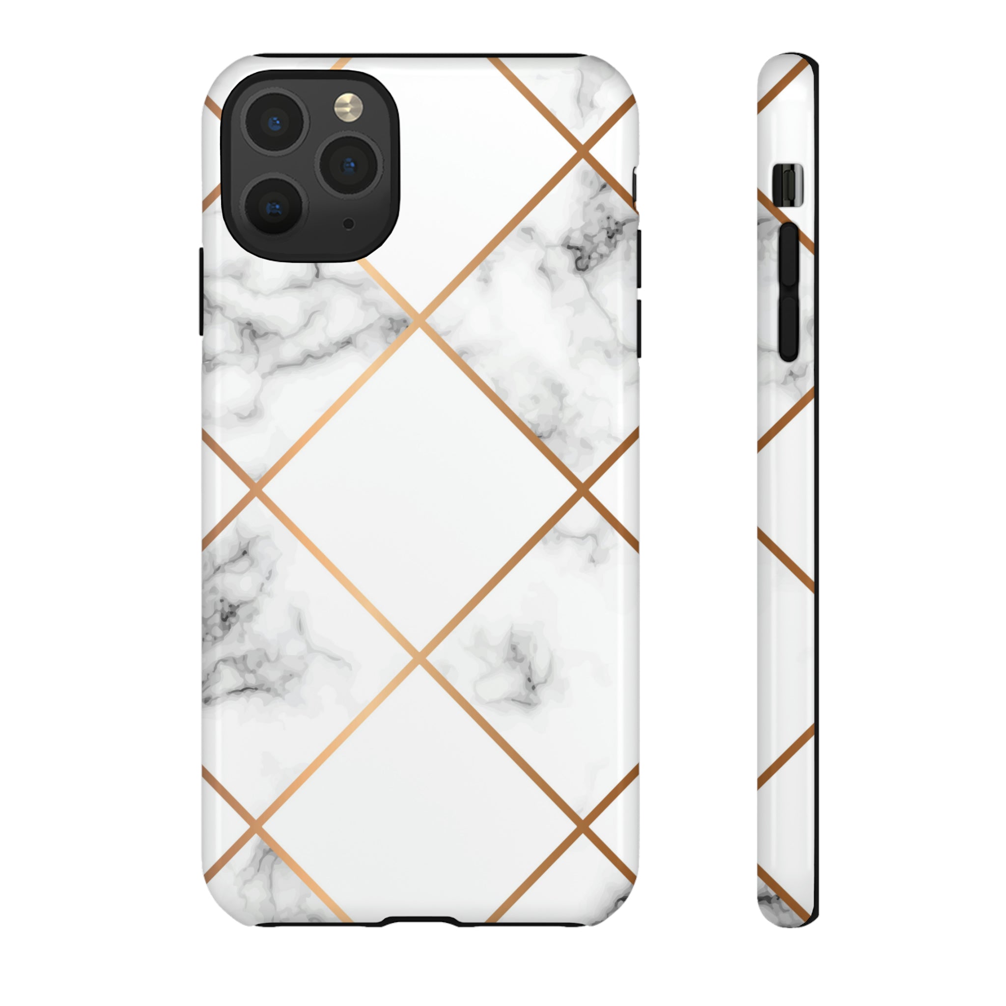 White Marble - Protective Phone Case