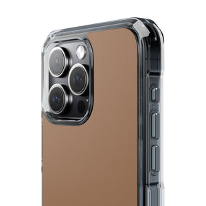 Chamoisee Brown | Phone Case for iPhone (Clear Impact Case - Magnetic)