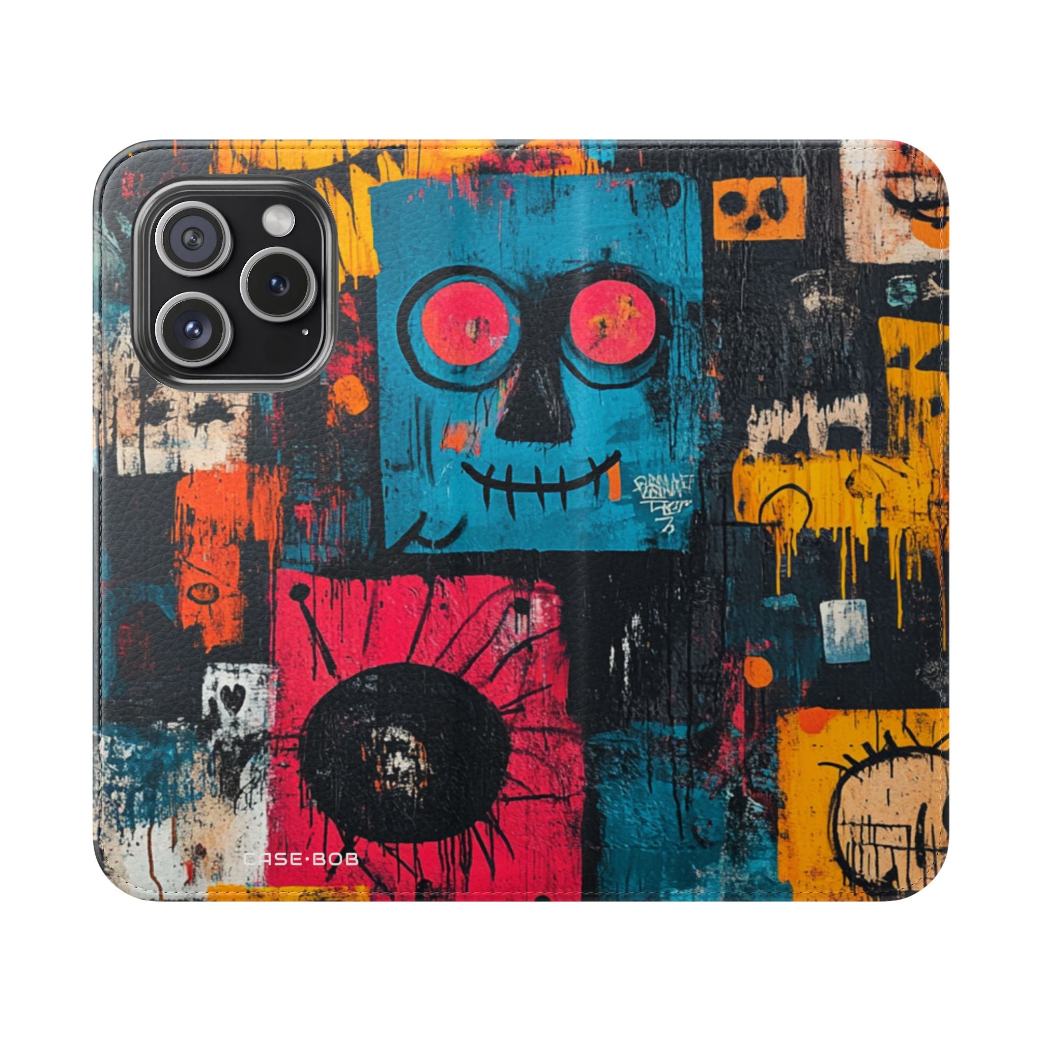Turquoise Grin - iPhone 15 Pro Case - Wallet