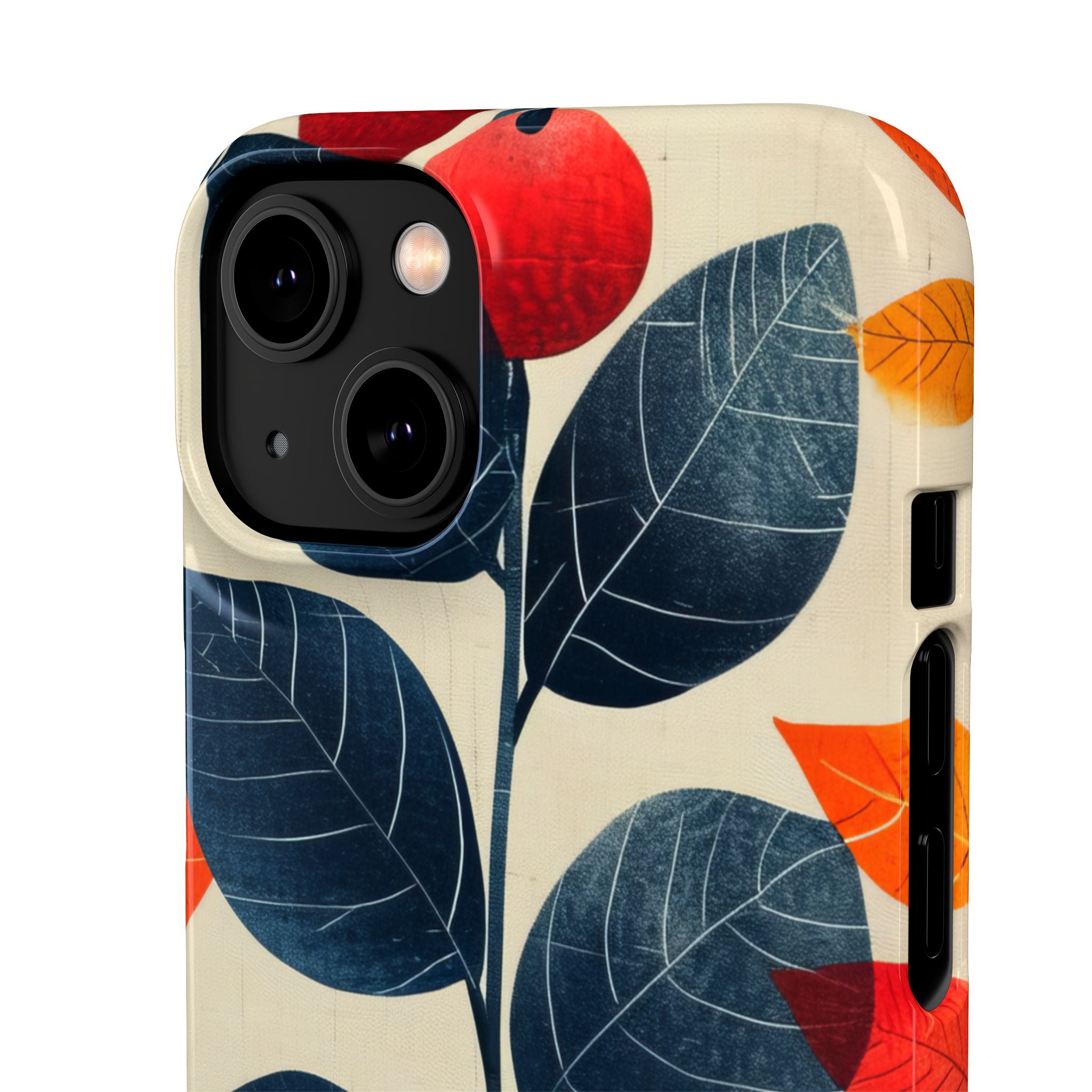 Autumn Nature Pattern - Slim iPhone 14 Phone Case