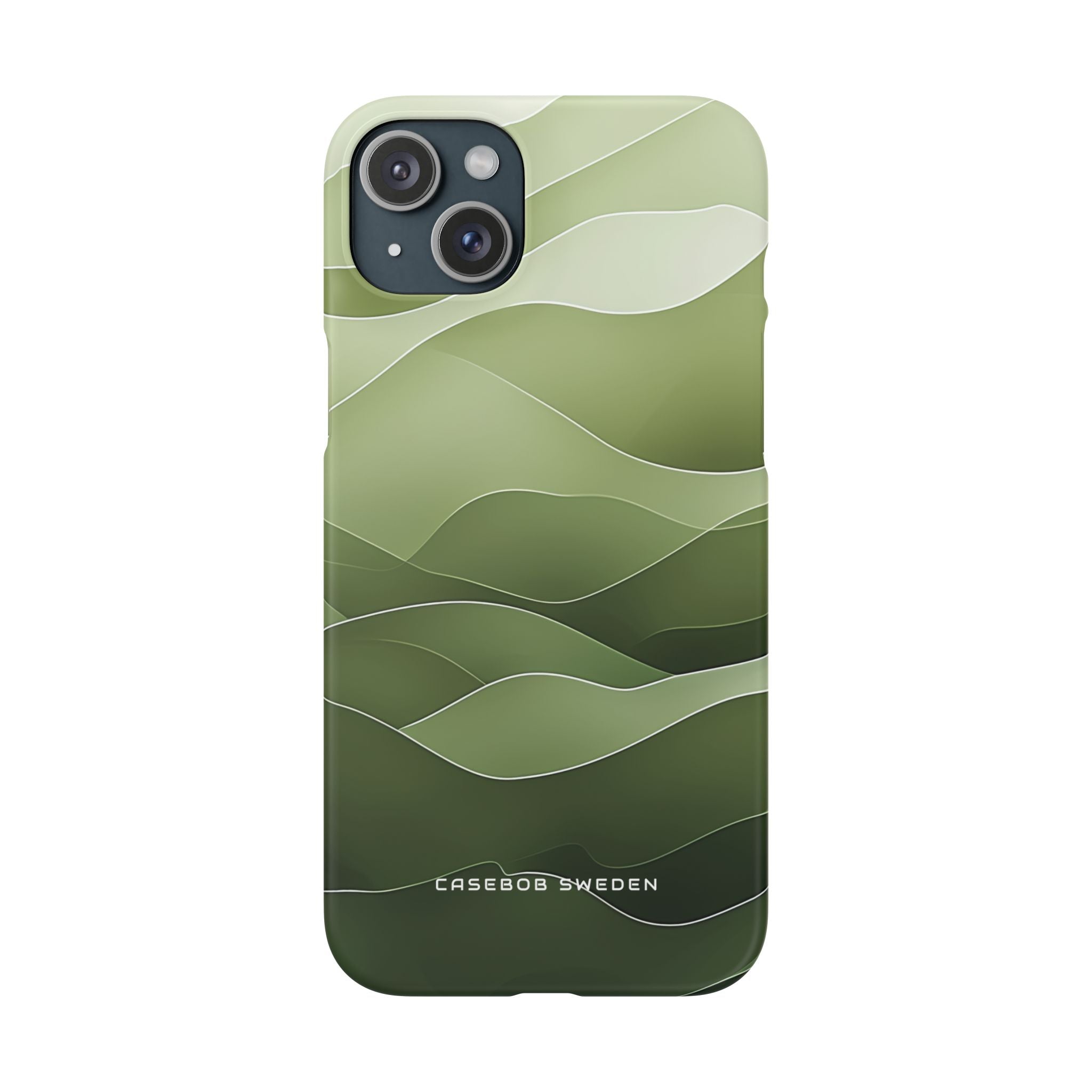 Gradient Emerald Drift iPhone 15 - Slim Phone Case