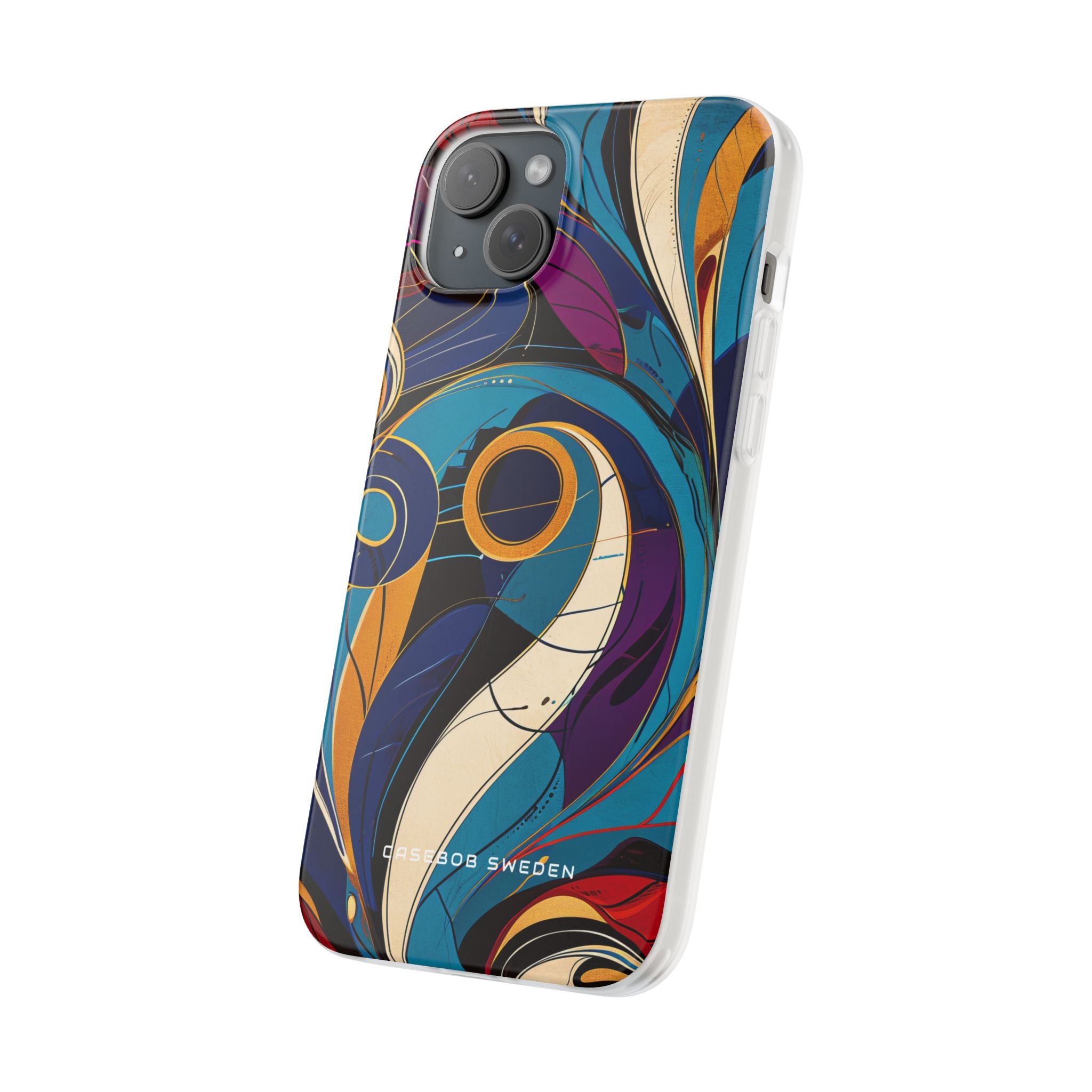 Vintage Vortex Harmony iPhone 15 - Flexi Phone Case