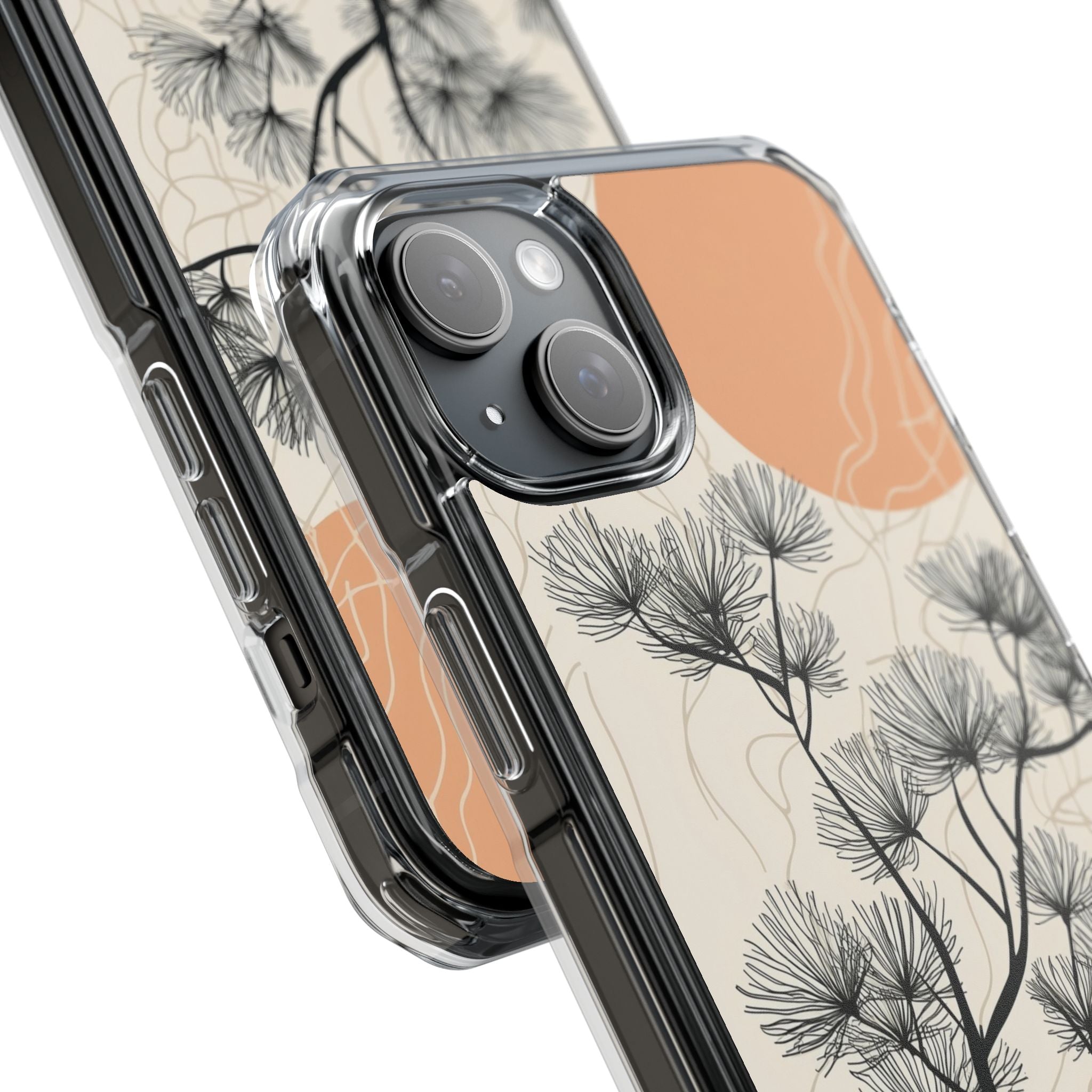 Spiky Tree Sunset iPhone 15 Plus Case - Impact