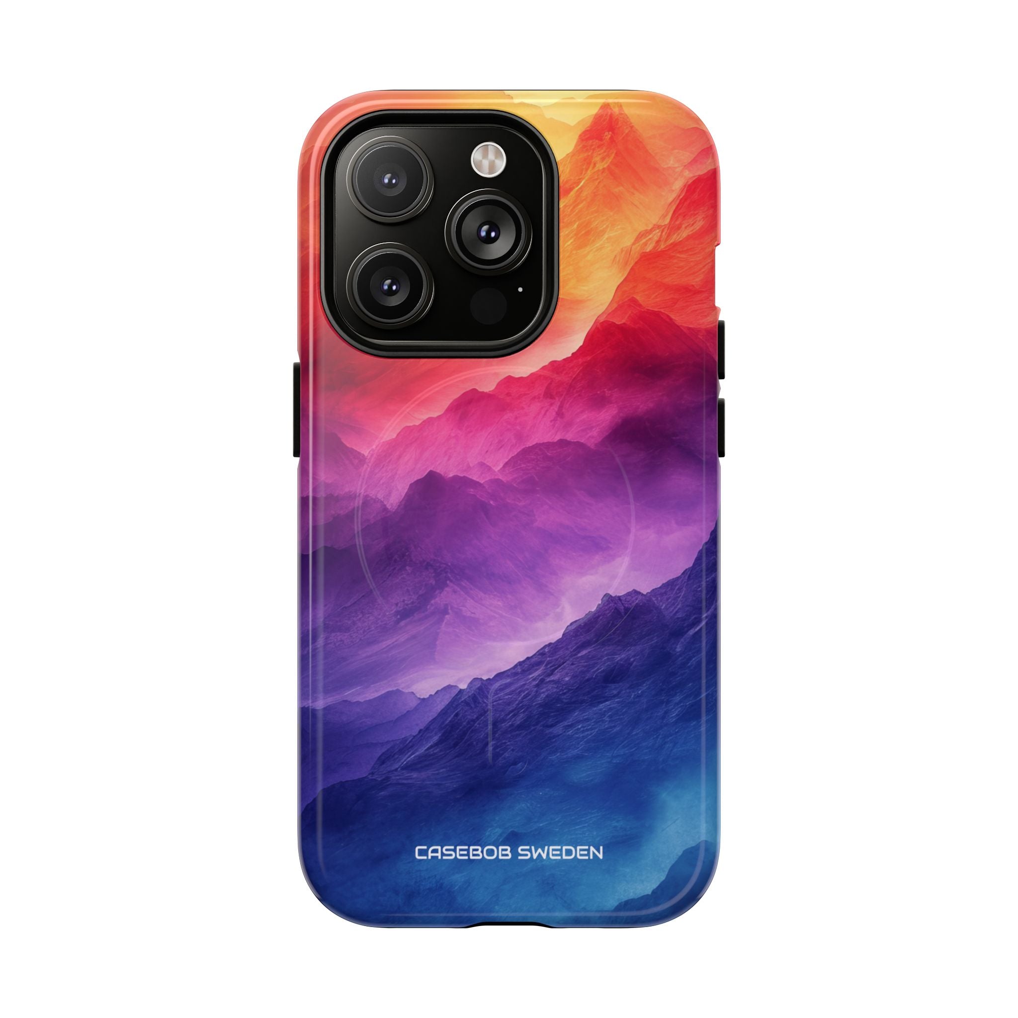 Purple Orange Mountains - Tough + MagSafe® iPhone 14 Phone Case