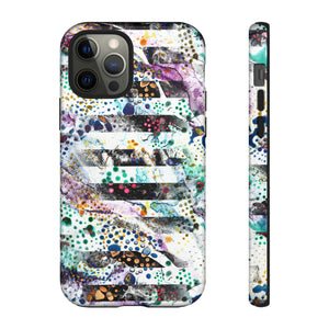 Abstract Green Purple - Protective Phone Case