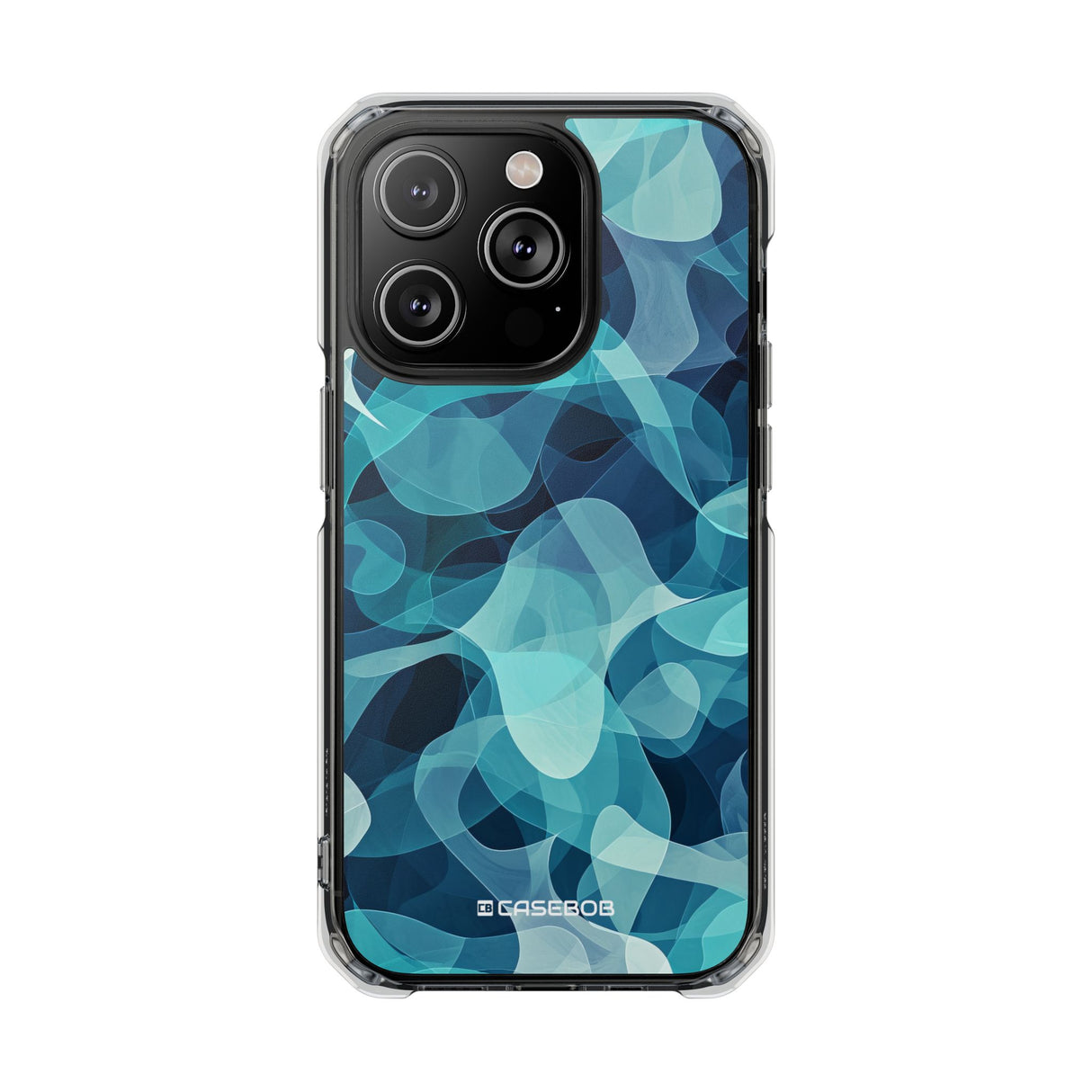 Cool Tones Showcase | Handyhülle für iPhone (Clear Impact Case – magnetisch)