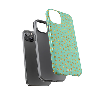 Golden Dots Dance - iPhone Case