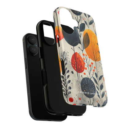 Vibrant Leaf Harmony iPhone 16 | Tough+ Phone Case