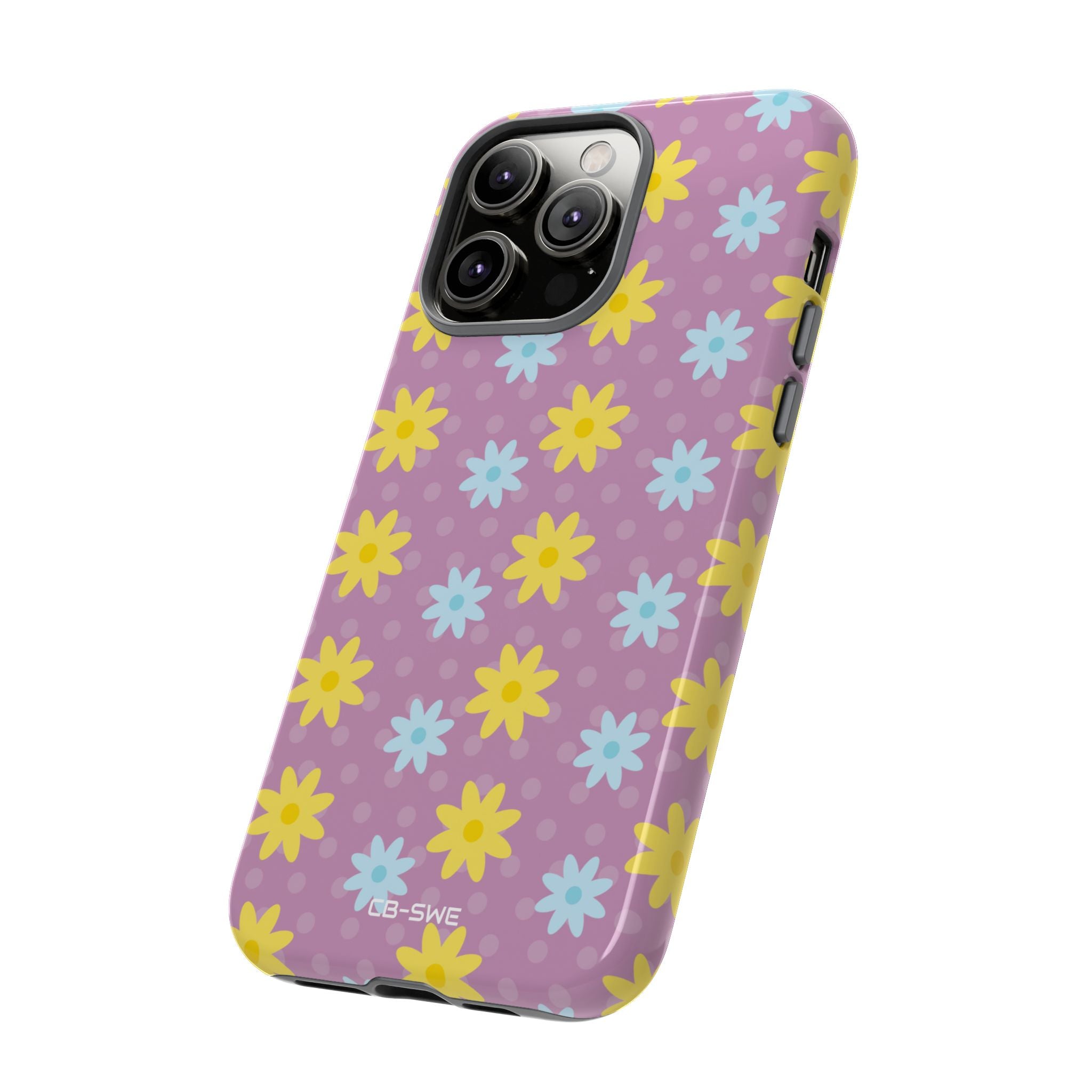 Flower Dots Dance - iPhone Case