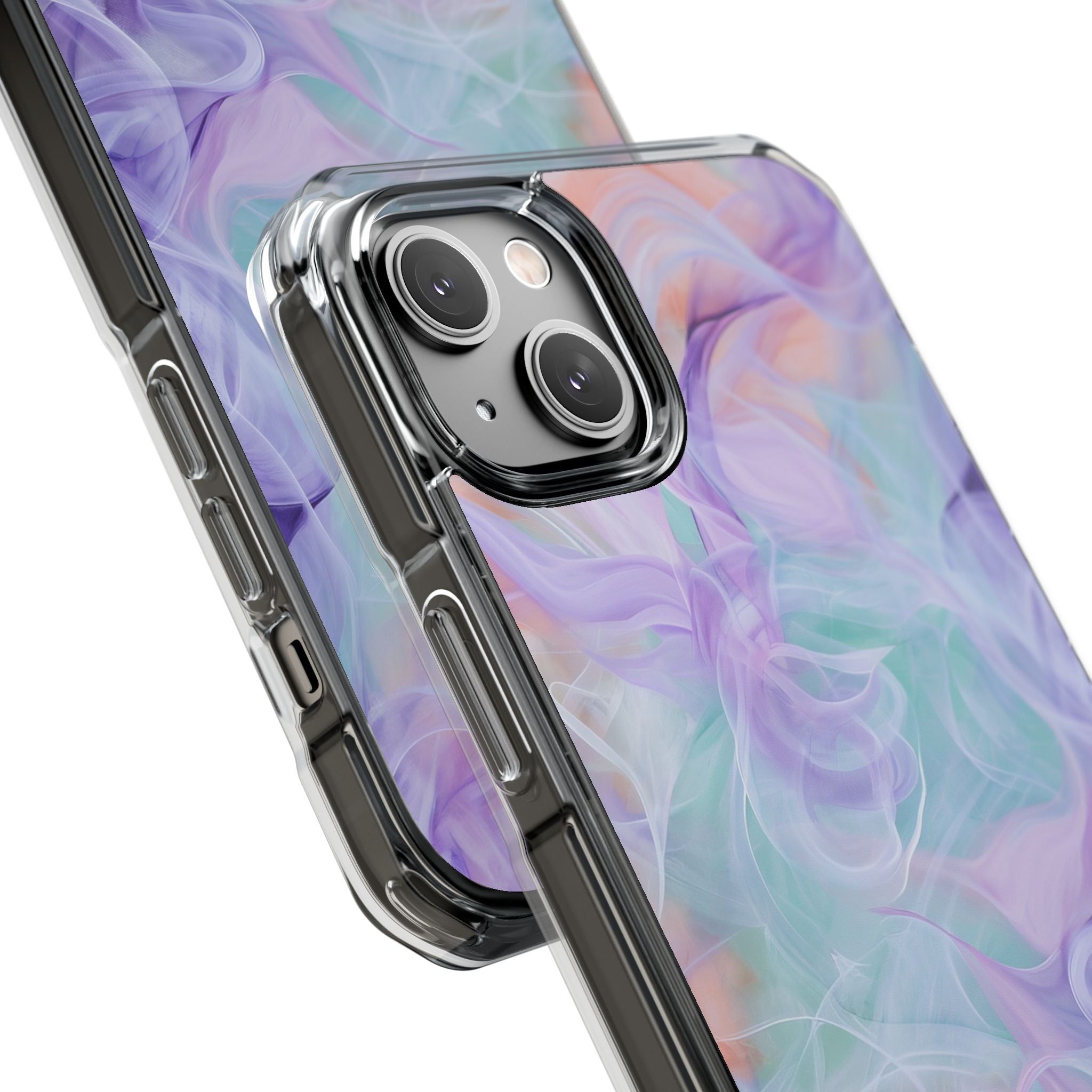 Purple Peach Whirl - Clear Impact iPhone 14 Phone Case