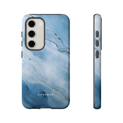 Light Navy Marble - Protective Phone Case