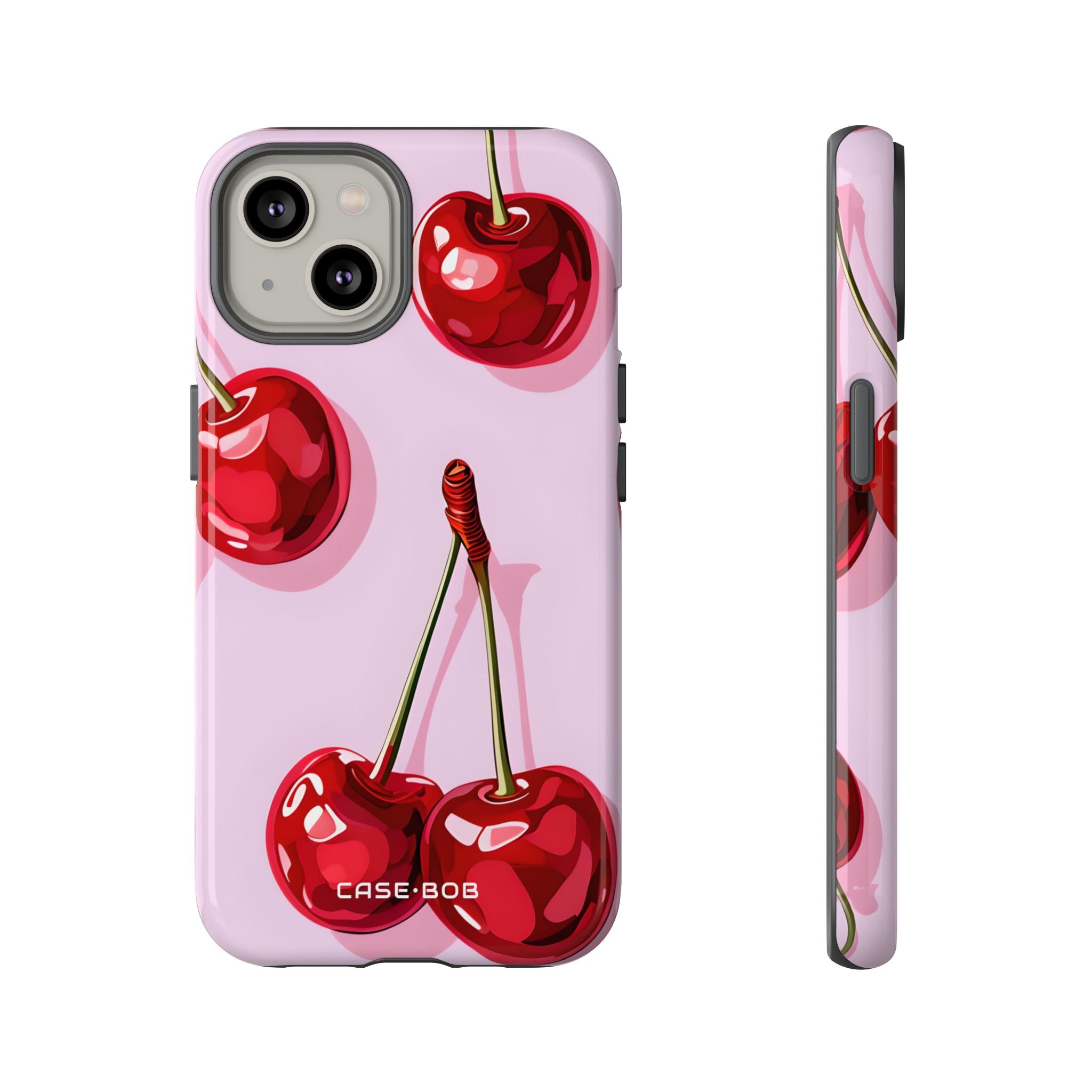 Glossy Cherry Burst iPhone 14 Case - Tough