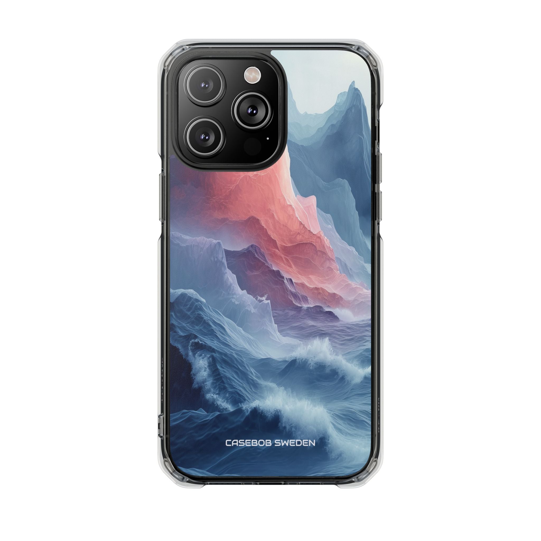 Mountain Wave Serenity - Clear Impact iPhone 14 Phone Case