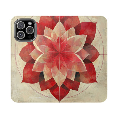 Crimson Bloom - iPhone 16 Max Case - Wallet
