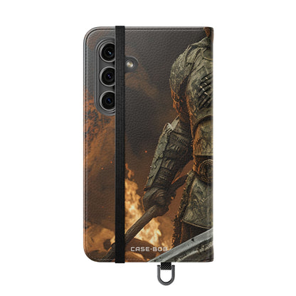 Horned Warrior Flame - Samsung S24 Case - Wallet