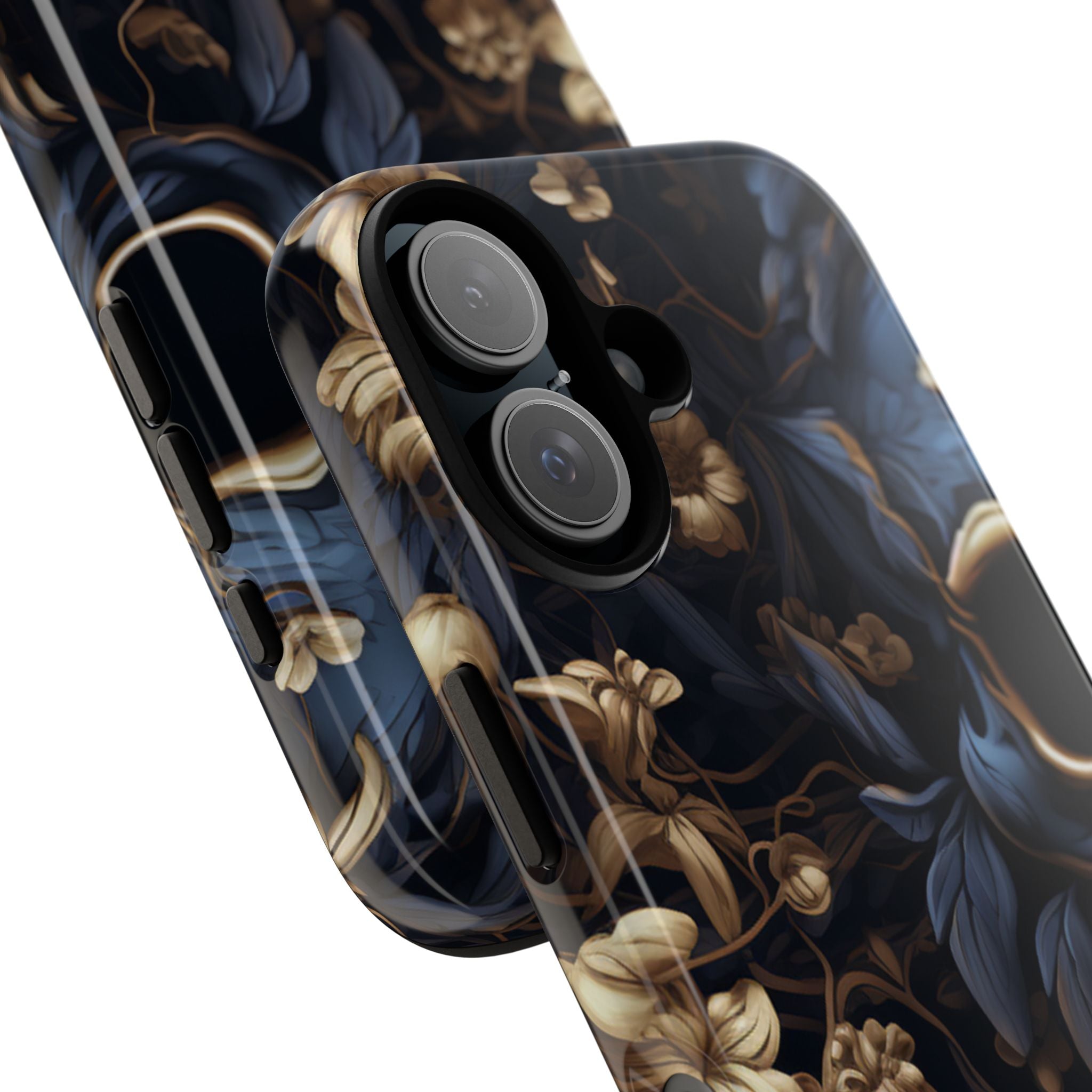 Gothic Floral Skull - iPhone Case