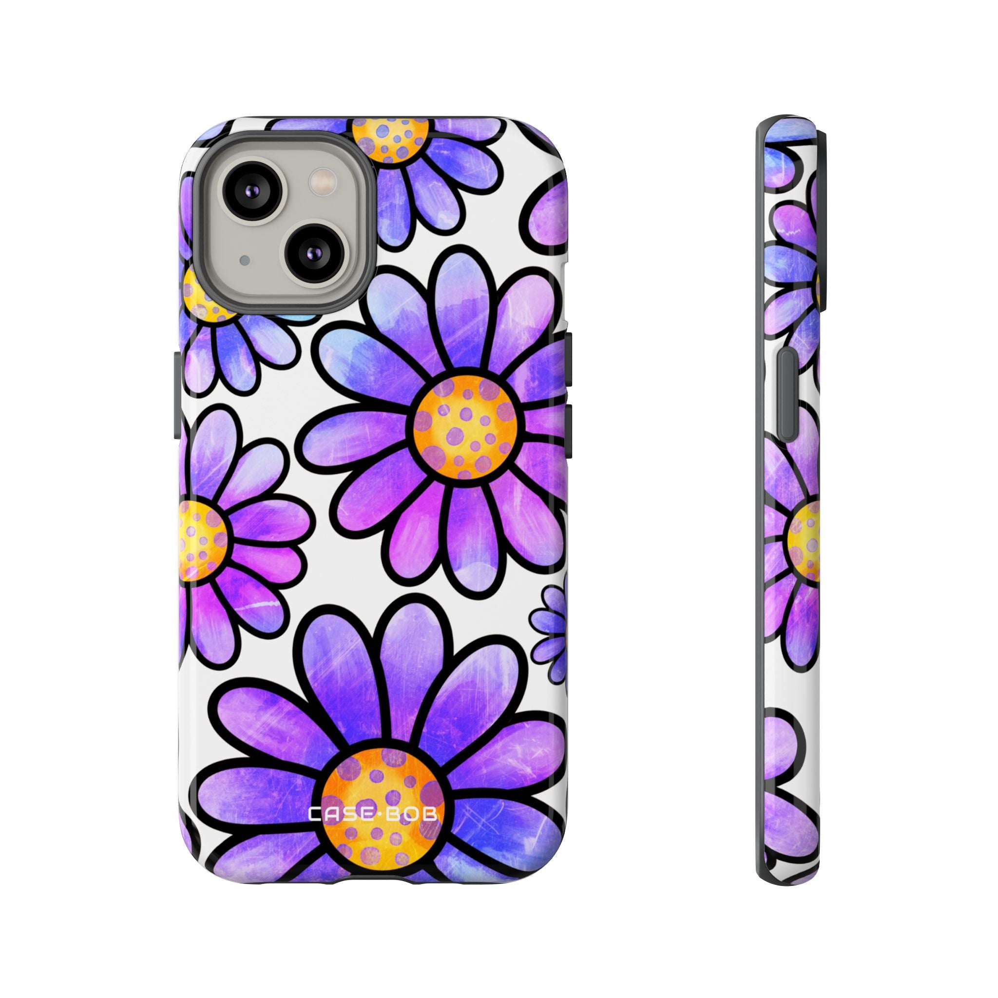 Polka Dot Blooms iPhone 14 Case - Tough