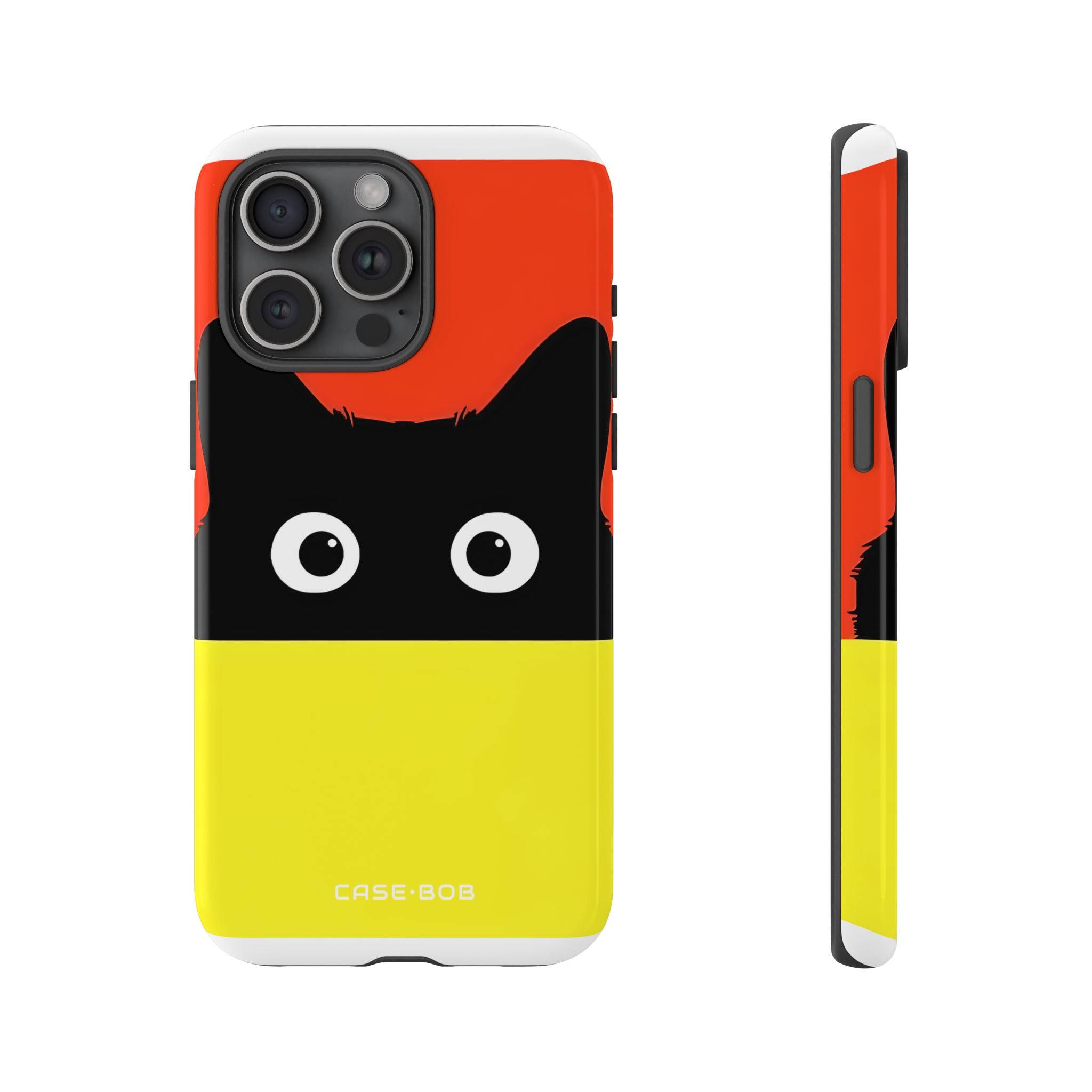Peekaboo Cat Crimson iPhone 15 Pro Max Case - Tough