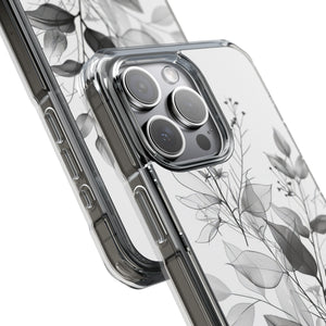 Ethereal Monochrome - Phone Case for iPhone (Clear Impact - Magnetic)