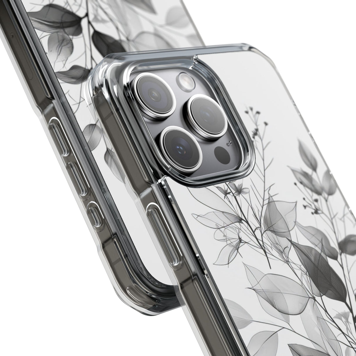 Botanical Serenity - Phone Case for iPhone (Clear Impact - Magnetic)