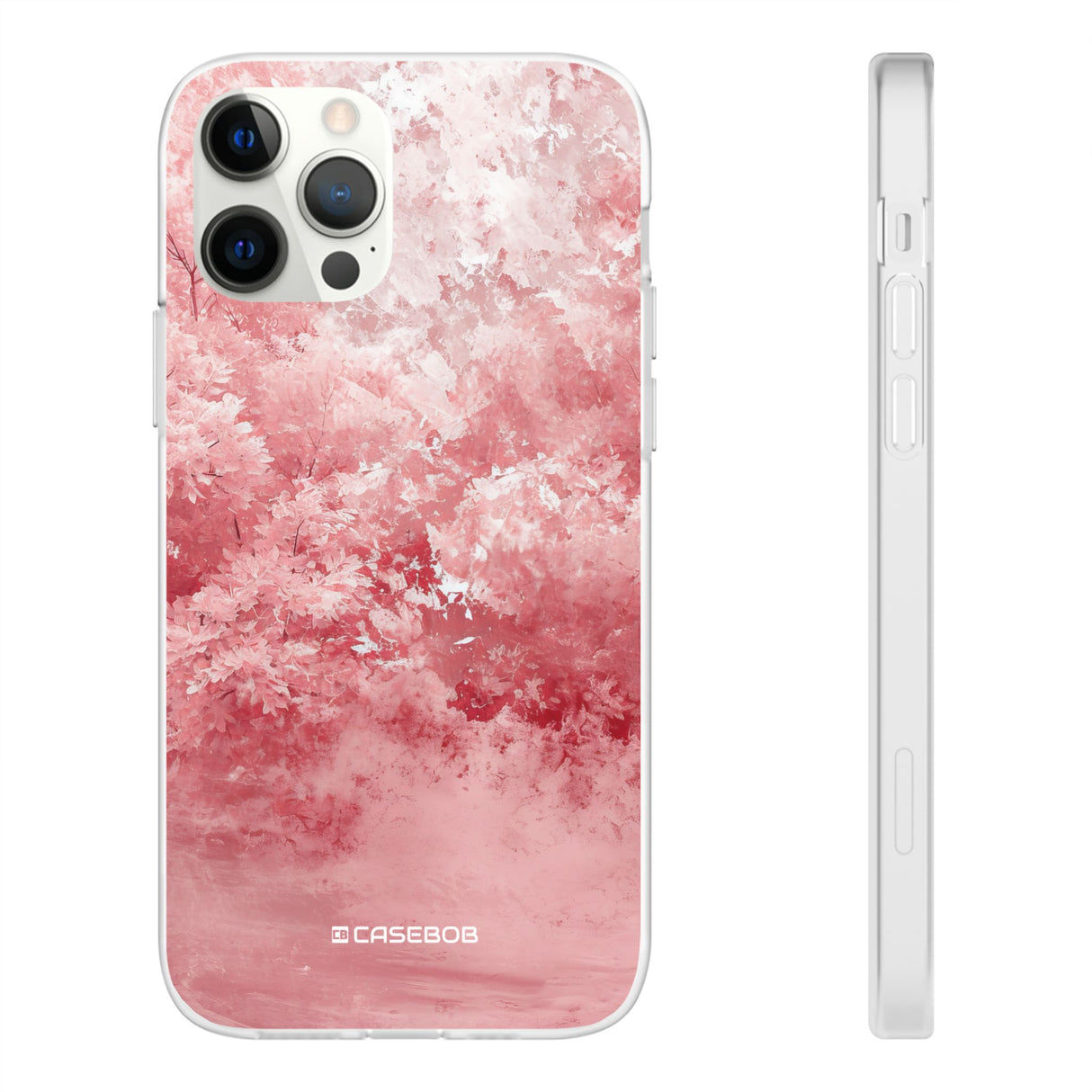 Pantone Rose Design | Handyhülle für iPhone (Flexible Hülle) 