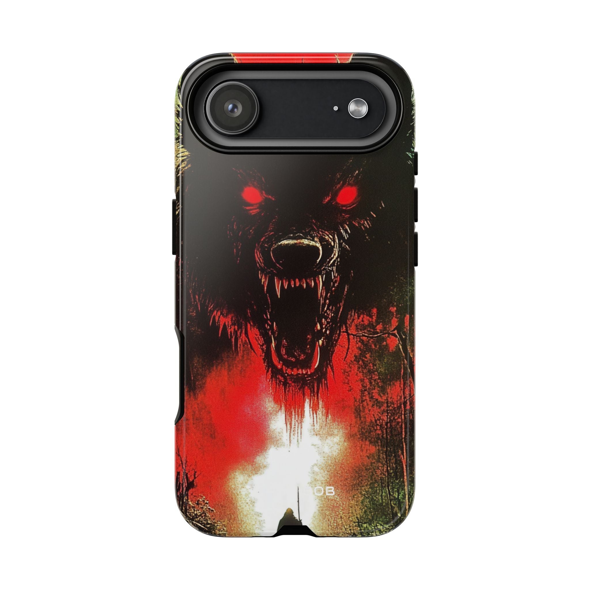 Crimson Wolf iPhone 17 Air Case - Tough