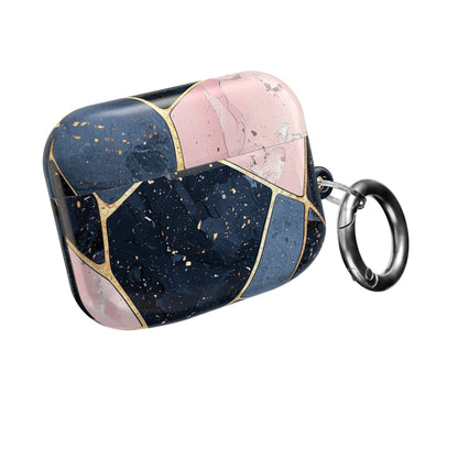 Gouden Mozaïk Marineblauw - AirPods Case