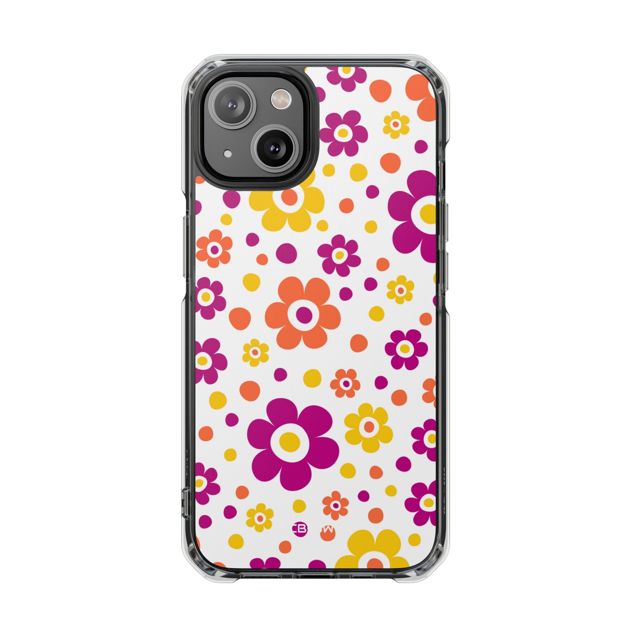 Retro Floral Playfulness iPhone Case - Impact