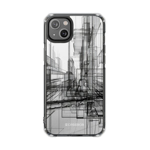 Architectural Maze - Phone Case for iPhone (Clear Impact - Magnetic)