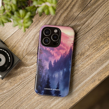 Misty Forest Serenity - Tough iPhone 16 Phone Case