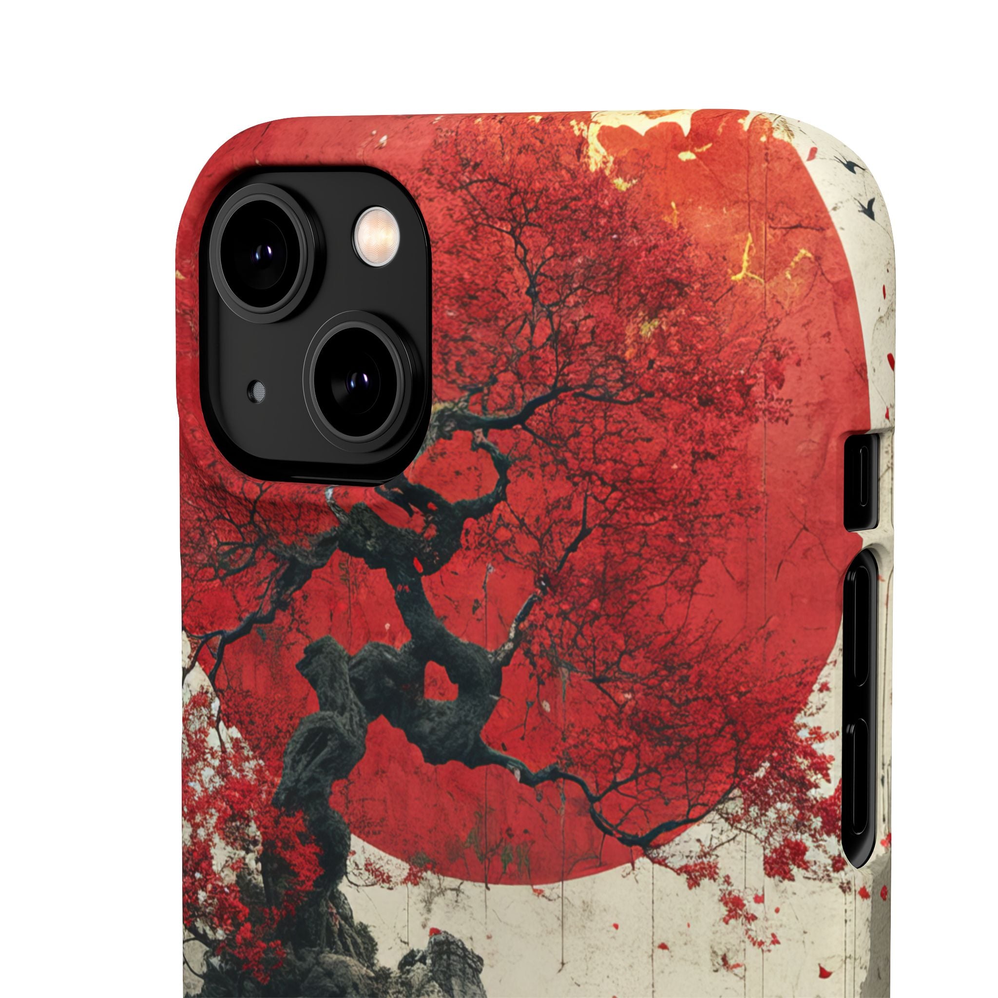 Zen Serenity in Red Harmony iPhone 14 - Slim Phone Case