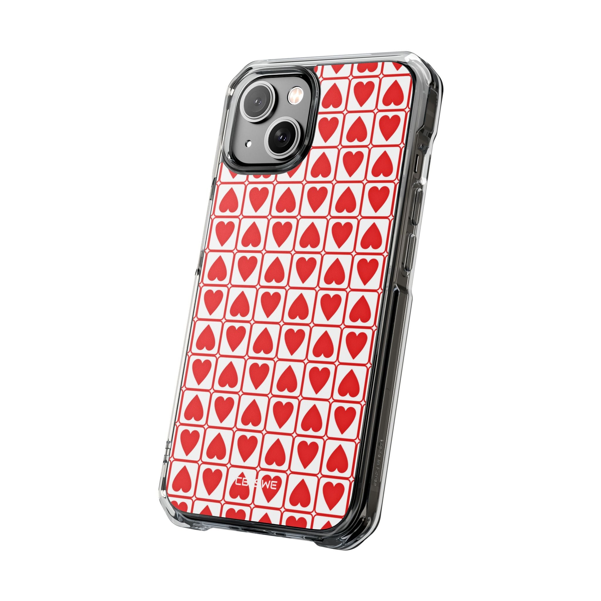 Hearts In Squares iPhone Case - Impact