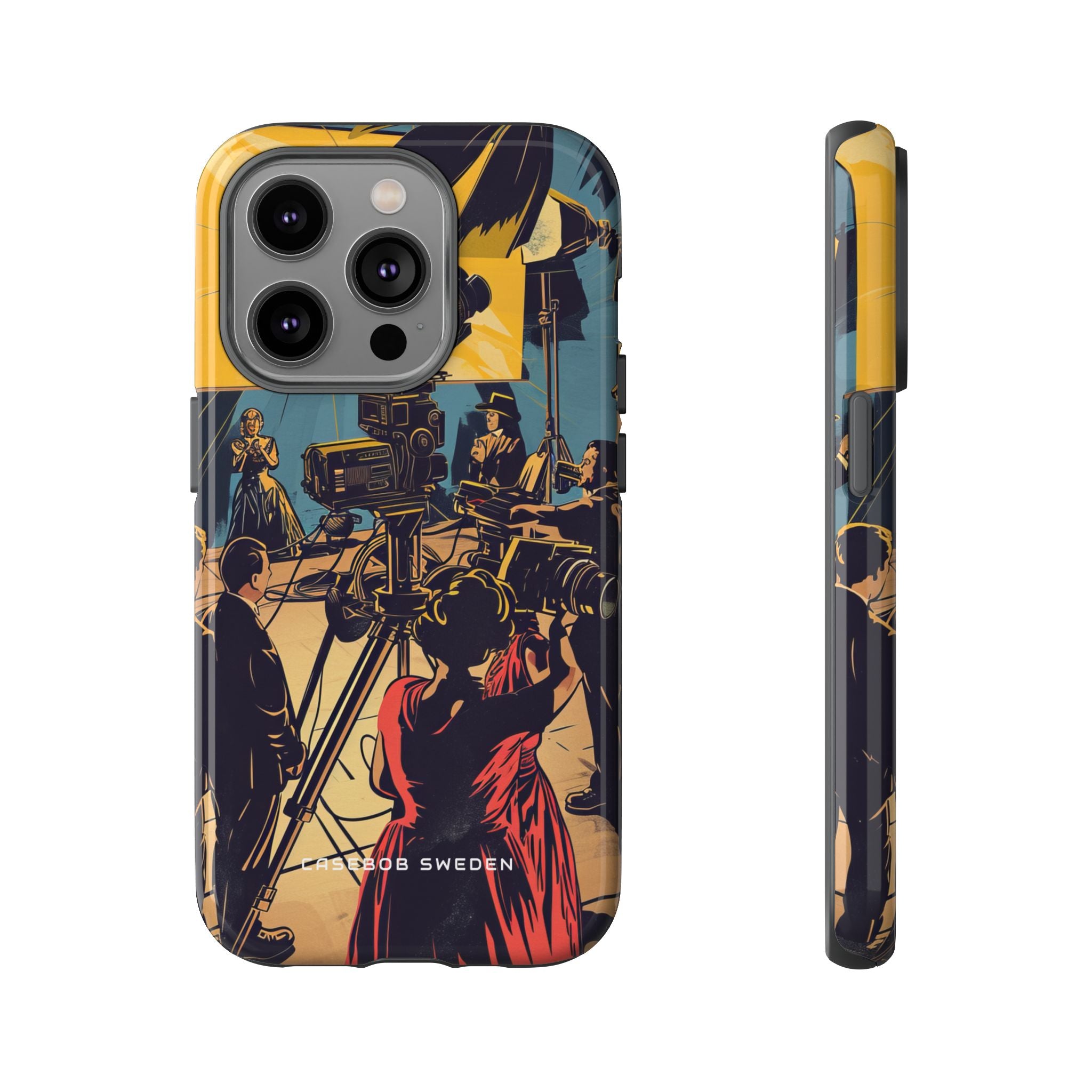 Golden Era Cinematic Spotlight iPhone 14 - Tough Phone Case