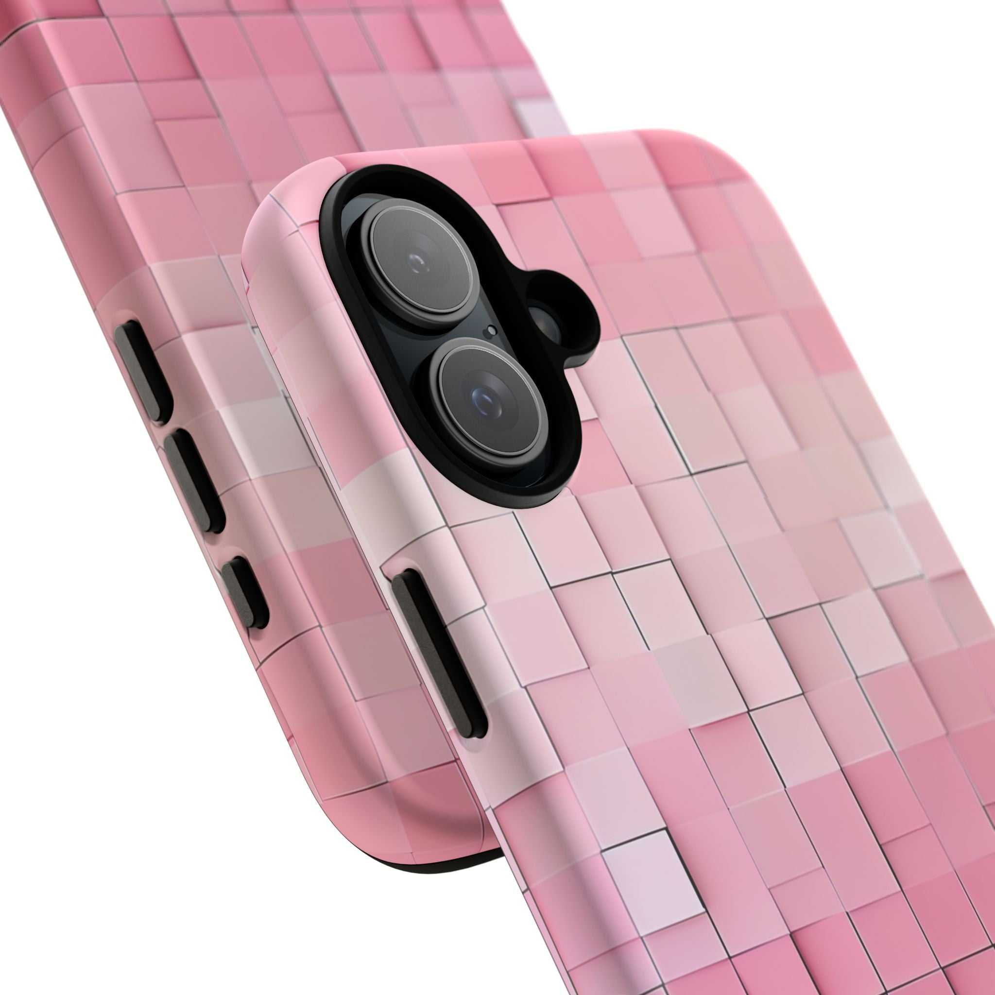 Gradient Pink Mosaic iPhone 16 - Tough Phone Case