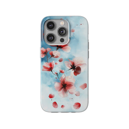 Pink Blossom Drift iPhone 14 Pro Case - Soft