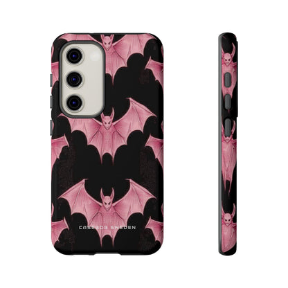 Gothic Pink Bats Aflame Samsung S23 - Tough Phone Case