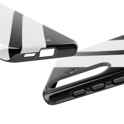 Diagonal Bands Noir Samsung S25 Case - Tough