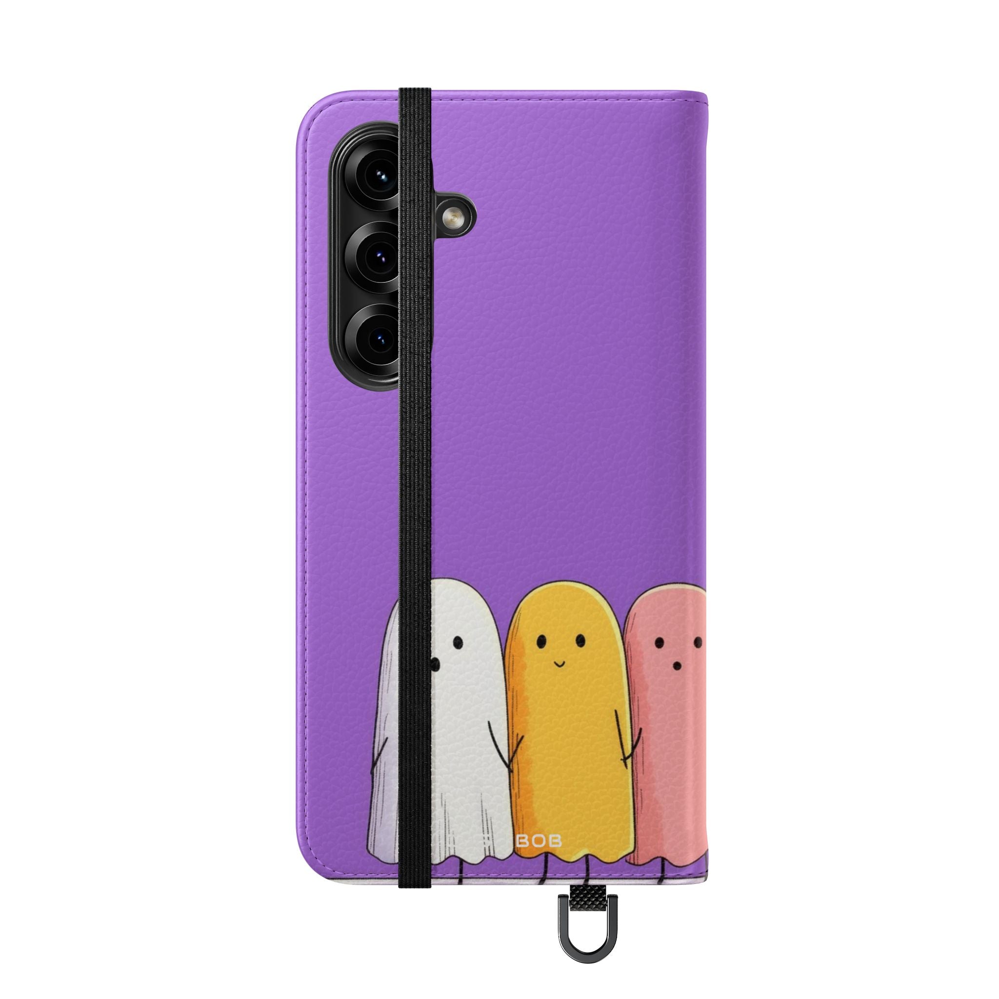 Colorful Ghosts Line - Samsung S25 Case - Wallet