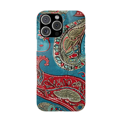 Vintage Paisley Elegance iPhone 16 - Slim Phone Case