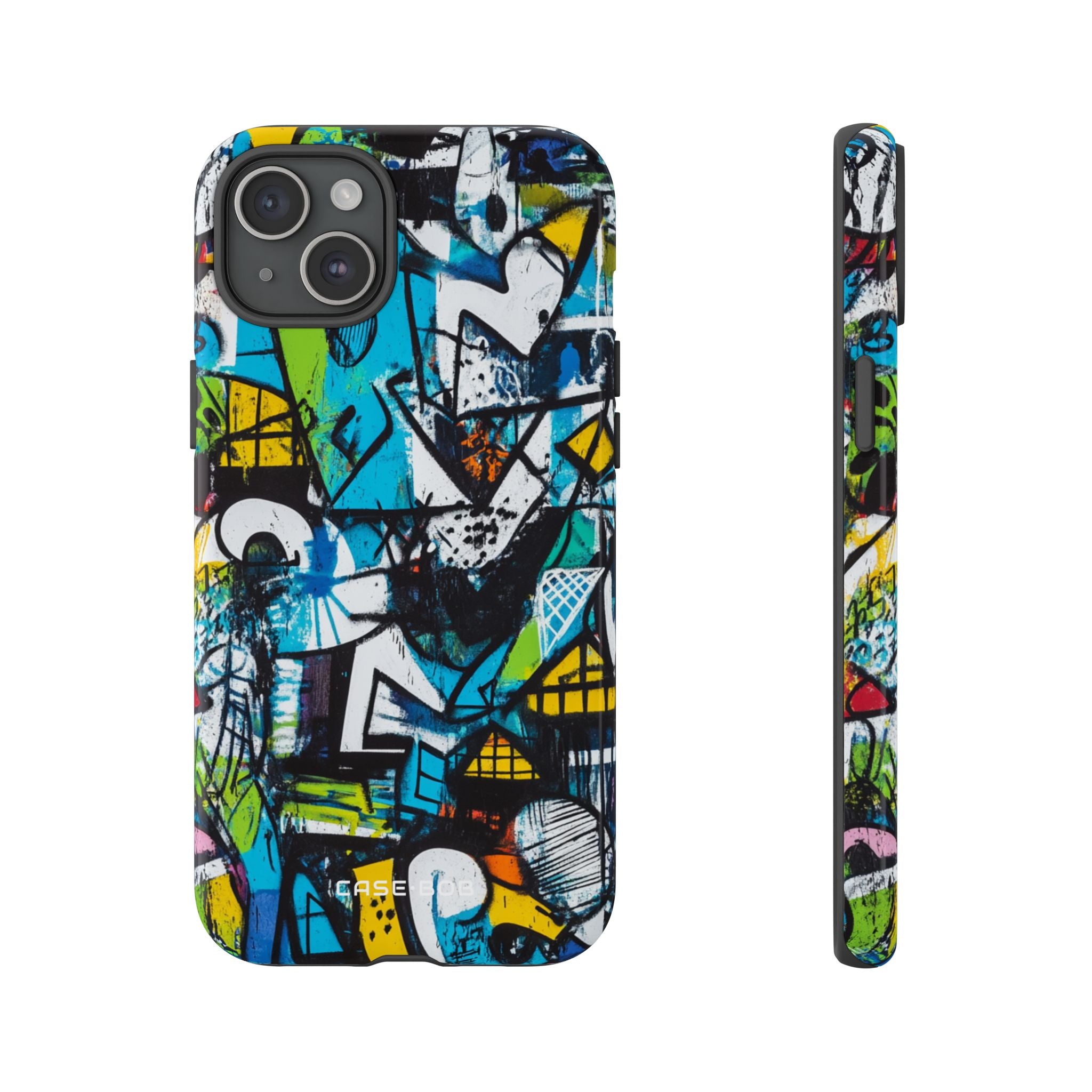 White Ripple Drift iPhone 15 Plus Case - Tough