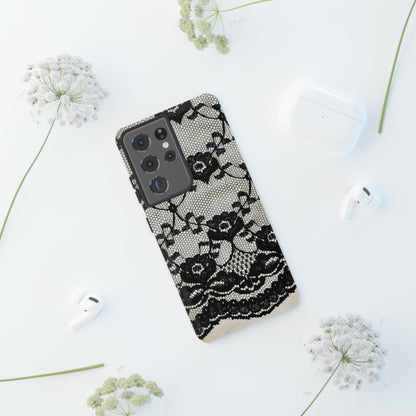 Lilrunge Gothic Flower - Protective Phone Case