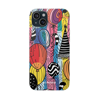 Vibrant Party Whimsy | Flexible Phone Case for iPhone