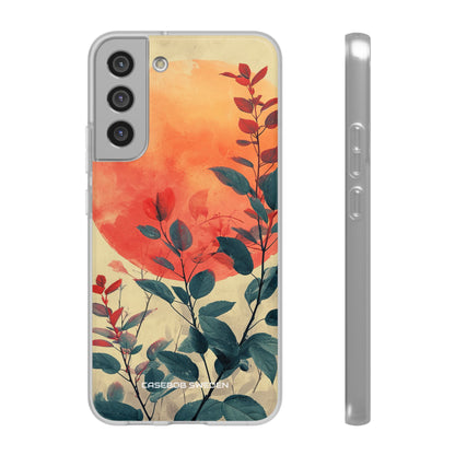 Orange Sun Harmony - Flexi Samsung S22 Phone Case