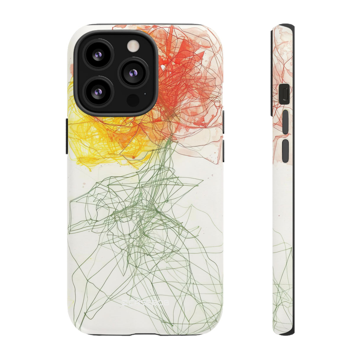 Fiery Blossom | Protective Phone Case for iPhone