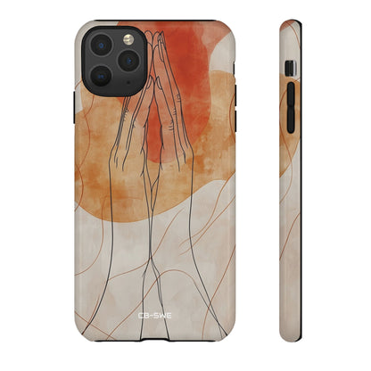 Hands Embrace Light - iPhone Case