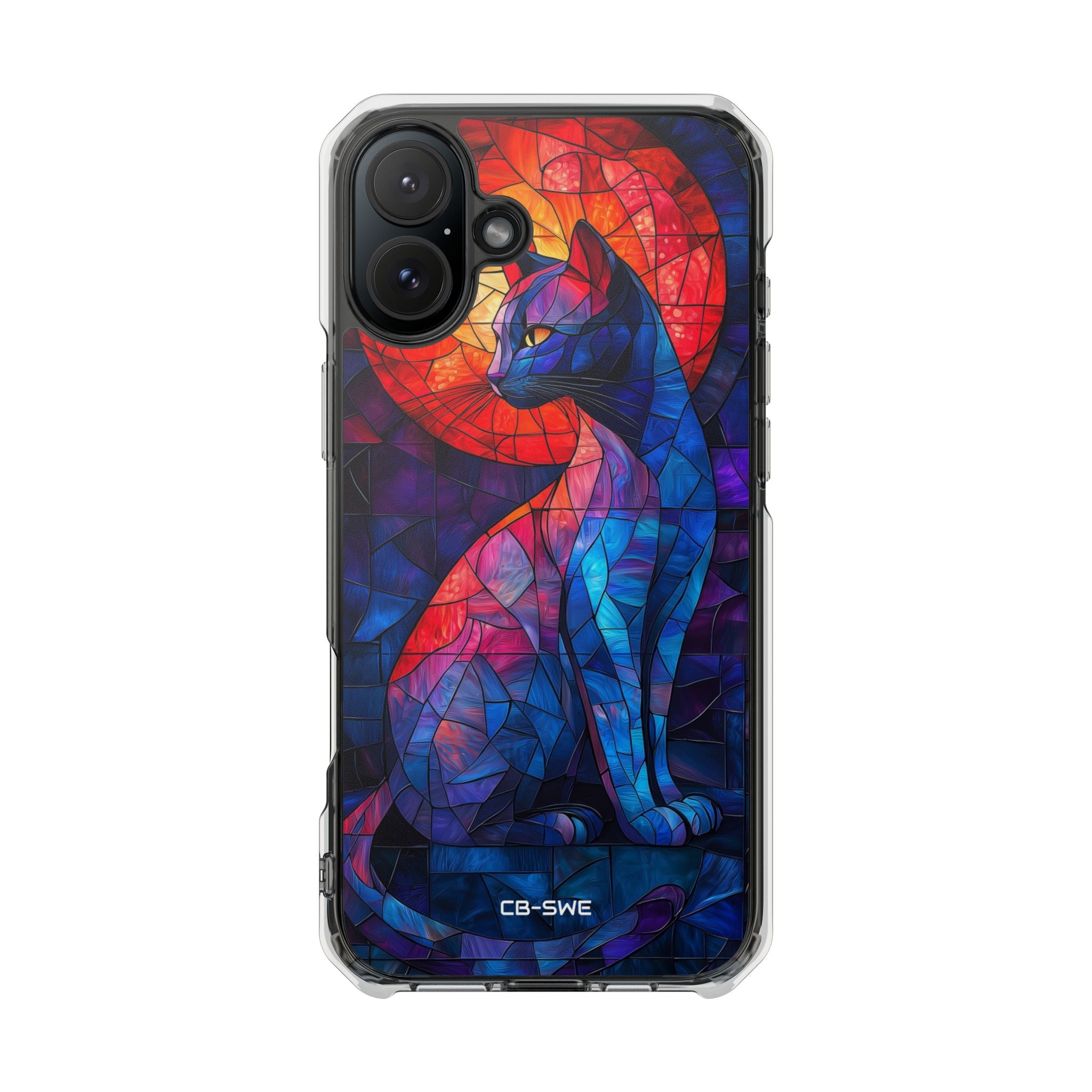 Cat Silhouettes Glow iPhone Case - Impact