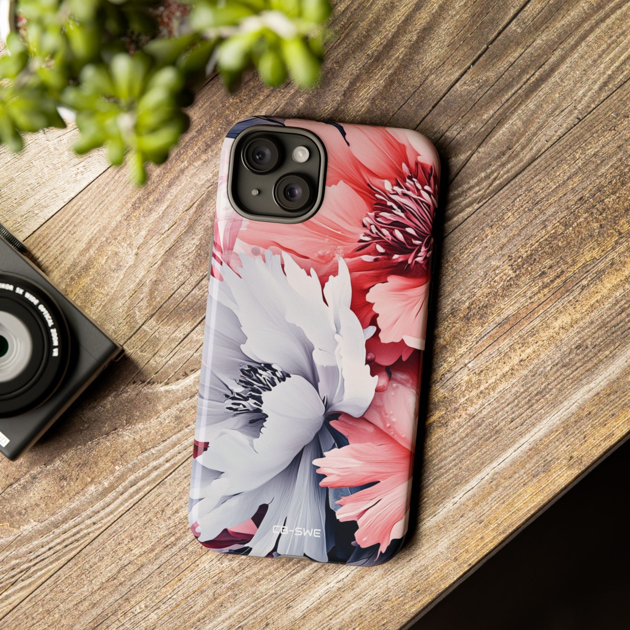 Digital Floral Elegance - iPhone Case