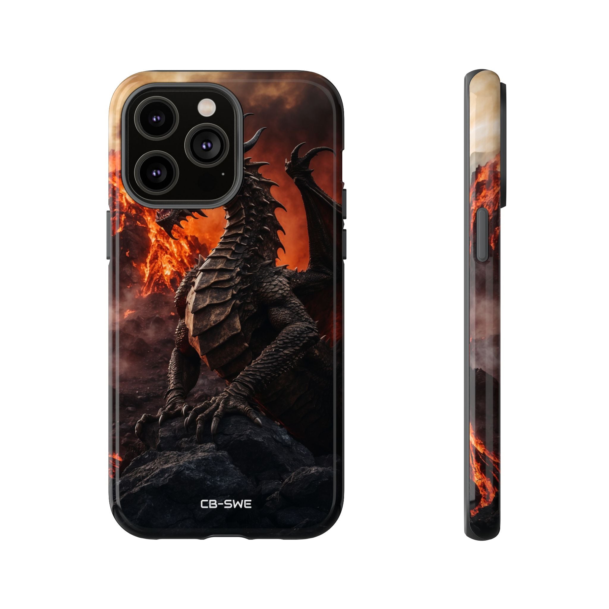Fiery Dragon Soars - iPhone Case